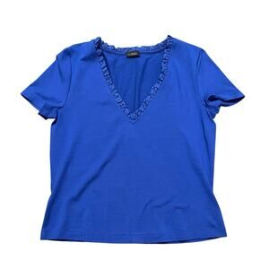 La Perla Royal Blue Silk T-Shirt